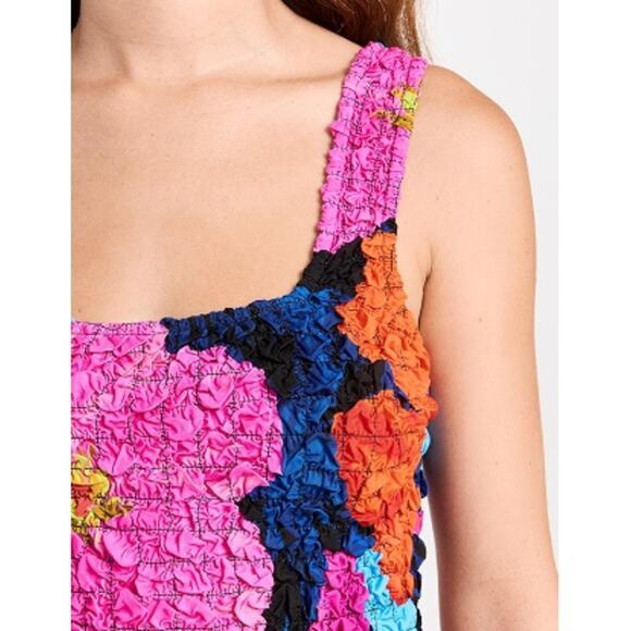 Mara Hoffman +‎ Net Sustain Laura Printed Popcorn Mini Dress Pink Size Small - Picture 16 of 16